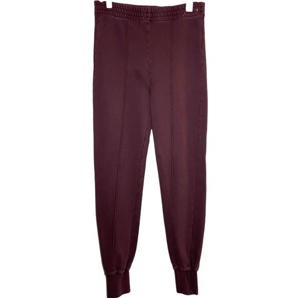Yeezy Season 5 Jogger Oxblood Pintuck Cotton Ankle Zip Stitching Elastic Waist S - Picture 4 of 8
